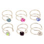 Silver Crystal Ear Cuffs - 6 Pack,