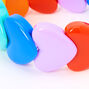 Claire&#39;s Club Rainbow Heart Stretch Bracelet,