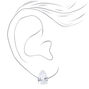 Diad&egrave;me infini et clous d&rsquo;oreilles ajour&eacute;s avec strass couleur argent&eacute;e - Lot de 2,