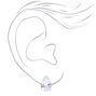Silver Rhinestone Open Infinity Tiara &amp; Stud Earrings - 2 Pack,