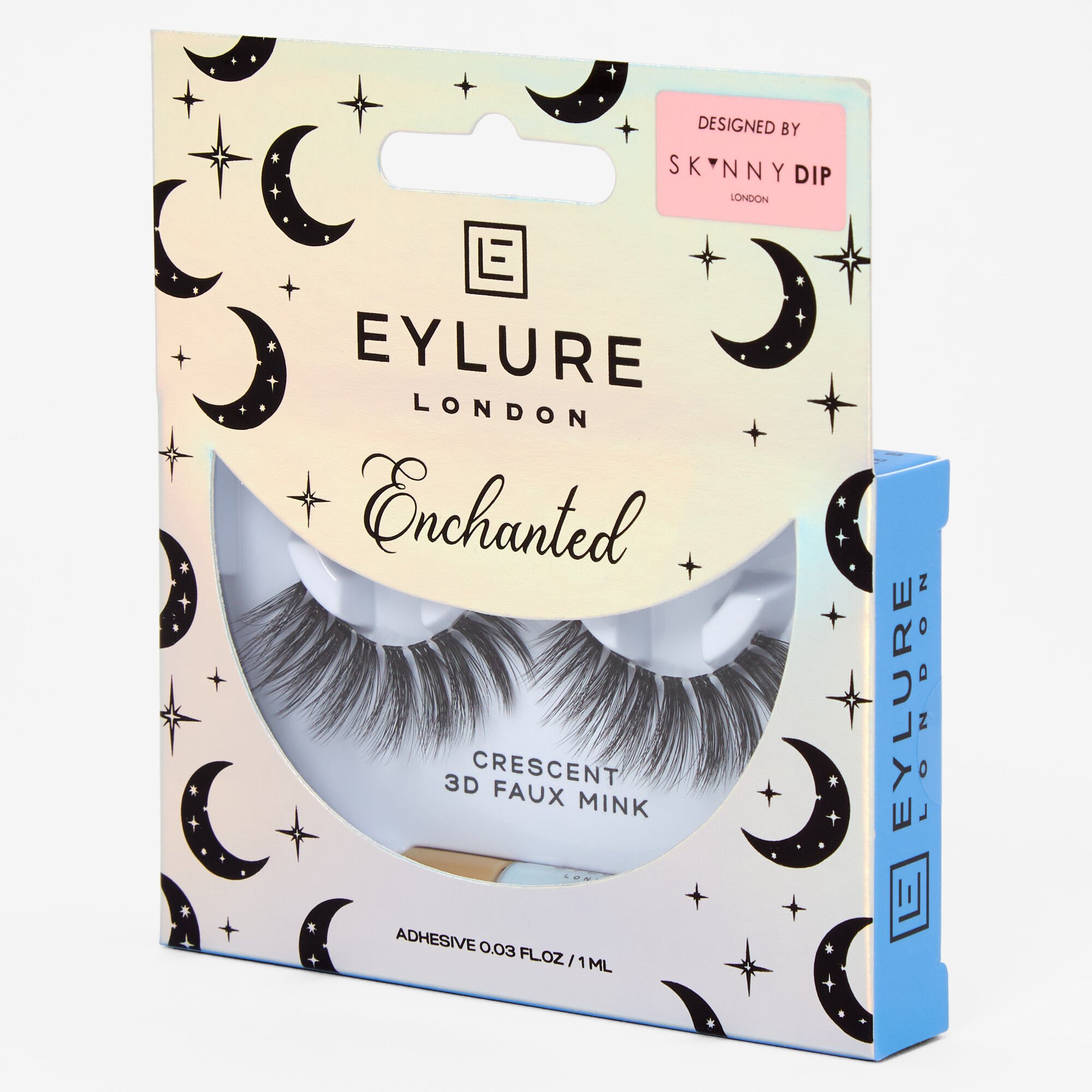 View Claires Eylure X Skinnydip Enchanted Faux Mink Eyelashes Crescent Black information