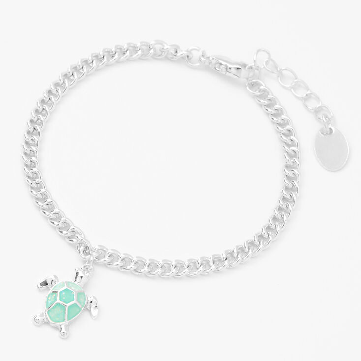 Silver Glitter Turtle Jewelry Set - 2 Pack,