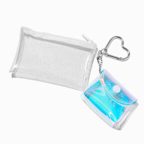White &amp; Teal Clear Coin Purse Set - 2 Pack,