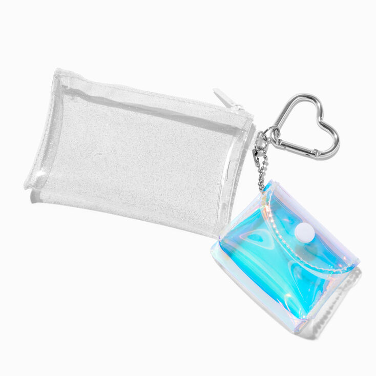 White &amp; Teal Clear Coin Purse Set - 2 Pack,