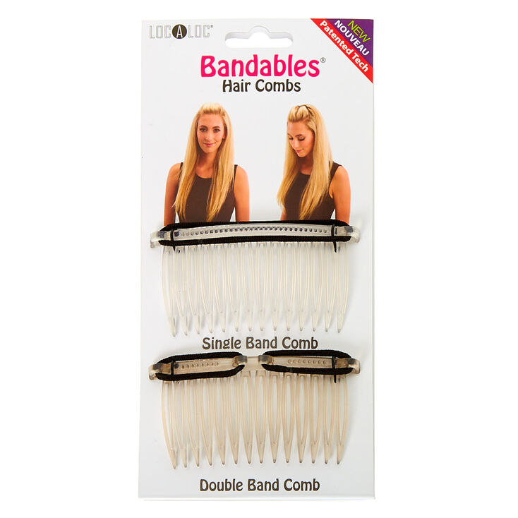 LocALoc® Bandables Hair Combs - Clear, 2 Pack | Claire's