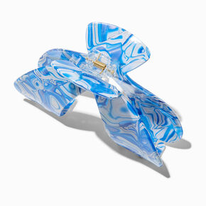 Light Blue Swirl &#39;V&#39; Hair Claw,
