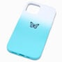 Coque de portable papillon d&eacute;grad&eacute; bleu - Compatible avec iPhone&reg;&nbsp;12/12 Pro,