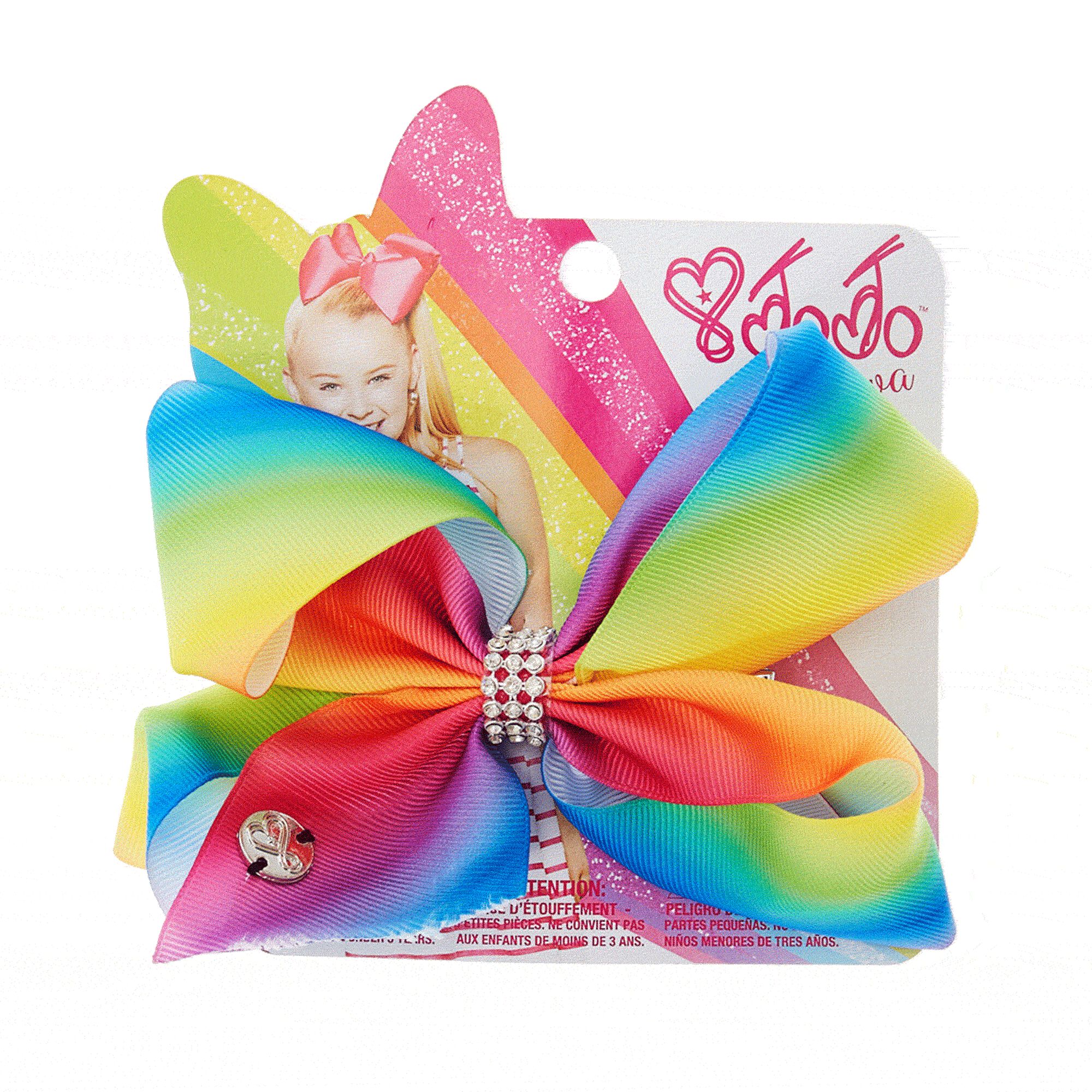 JoJo Siwa Small Rainbow Rhinestone Keeper Hair Bow | Claire's