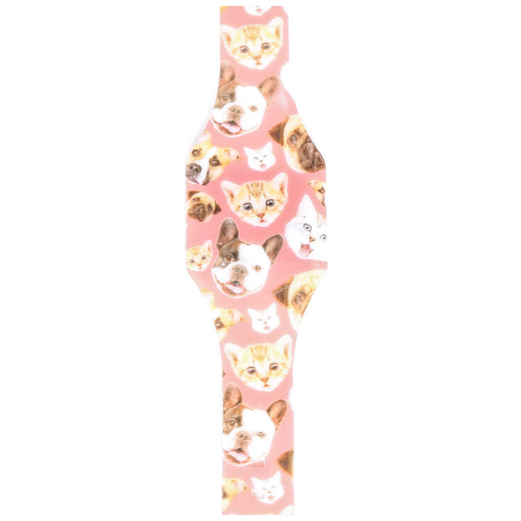Pink Cat LED Blink Watch,