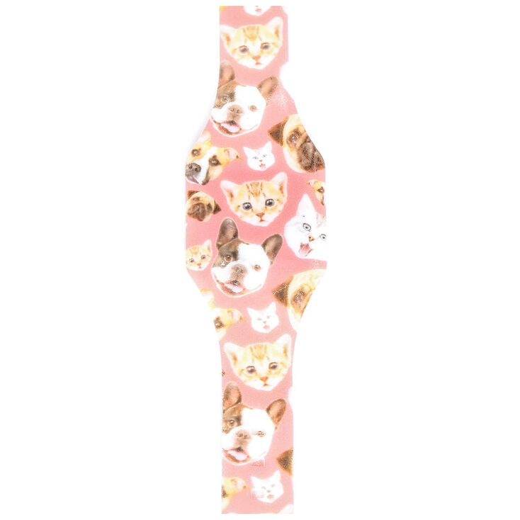 Claire's Montre numérique LED chat rose