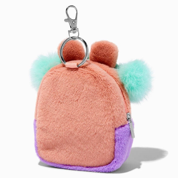 Snow Bunny Mini Backpack Keyring,