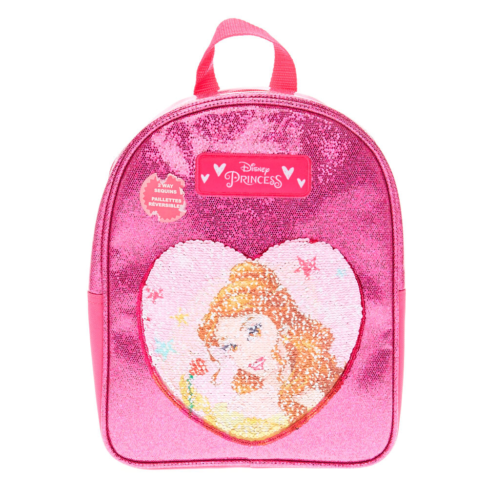 Disney pink top glitter backpack