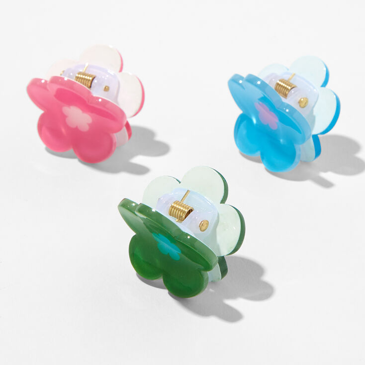Retro Flower Hair Claws &#40;3 pack&#41;,