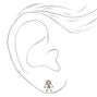 Silver Astronaut Stud Earrings,