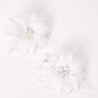 Lily Flower Hair Clips - White, 2 Pack,