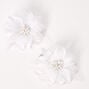 Lily Flower Hair Clips - White, 2 Pack,
