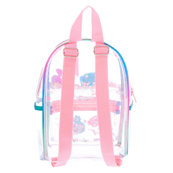 Rainbow Shaker Small Backpack - Clear,
