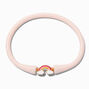 Pastel Pink Rainbow Silicone Bracelet,
