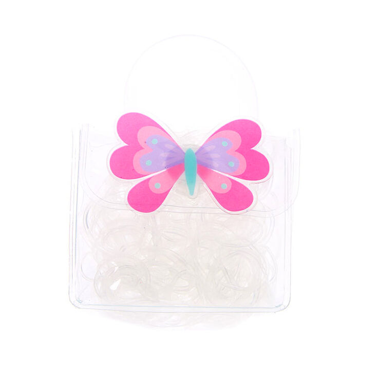 Claire&#39;s Club Clear Hair Bobbles &amp; Bag,