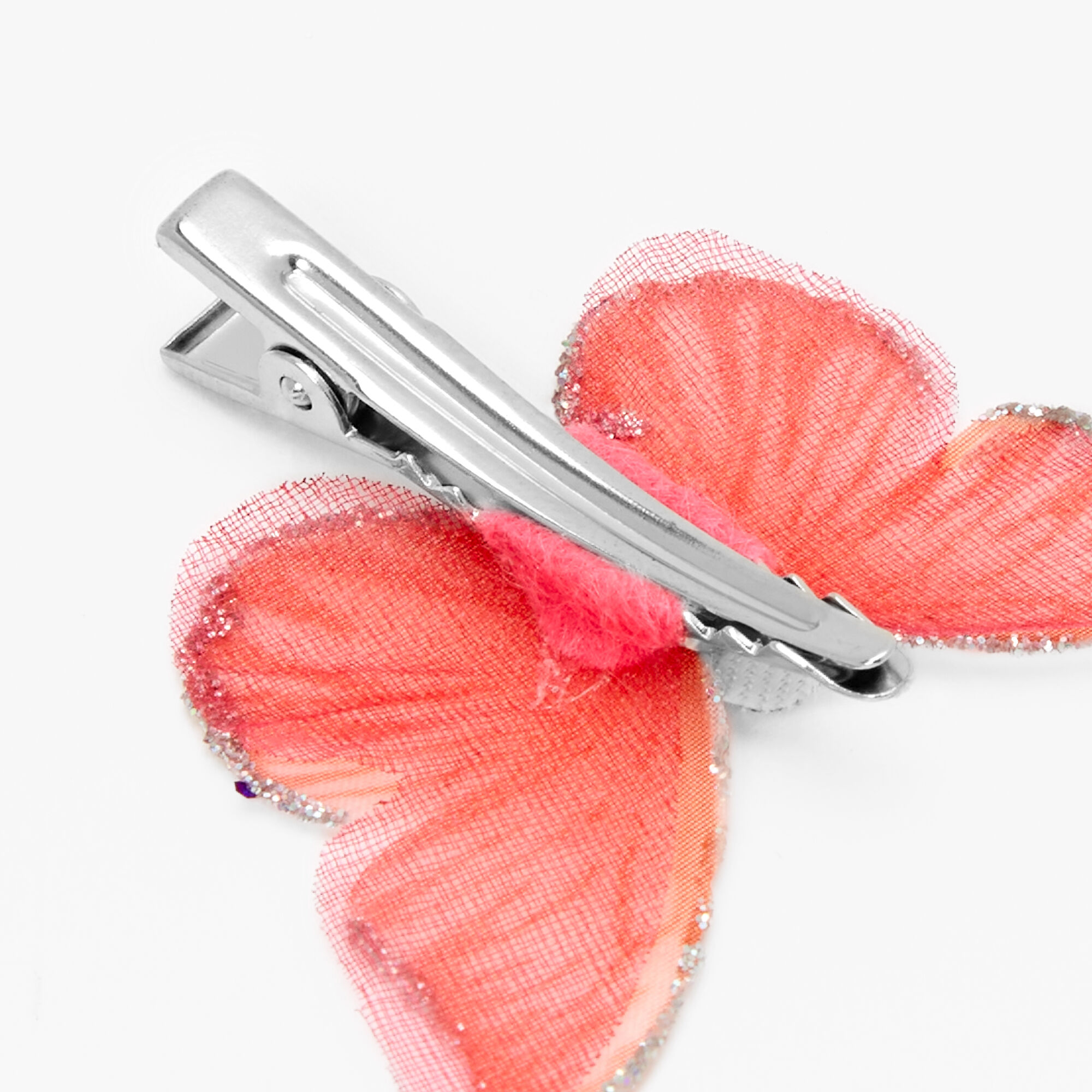 Silver Warm Toned Butterfly Hair Clips - 3 Pack,