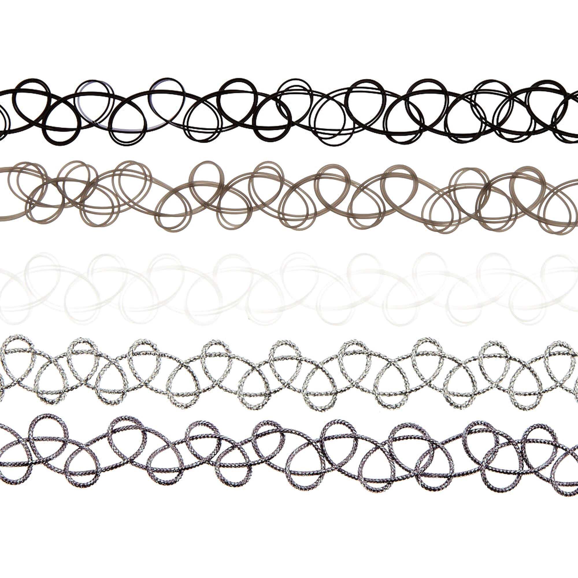 Kathrono | Jewelry | Metallic Iridescent Beaded Tattoo Choker Necklace |  Poshmark