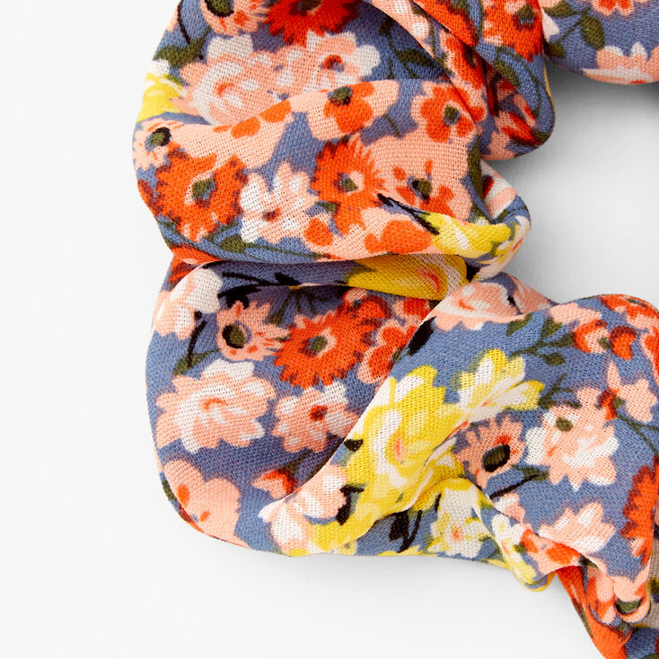 Floral Hair Scrunchie,