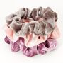 Claire&#39;s Club Small Velvet Dusty Purples Hair Scrunchies - 3 Pack,