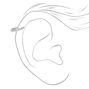 Piercings de cartilage 1,0&nbsp;mm designs vari&eacute;s en zircon cubique couleur argent&eacute;e - Lot de 3,