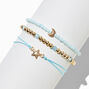 Light Blue &#39;&#39;Never Lost&#39;&#39; Inspiration Beaded Bracelet Set - 3 Pack,