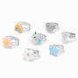 Claire&#39;s Club Unicorn Box Rings - Lilac, 7 Pack,