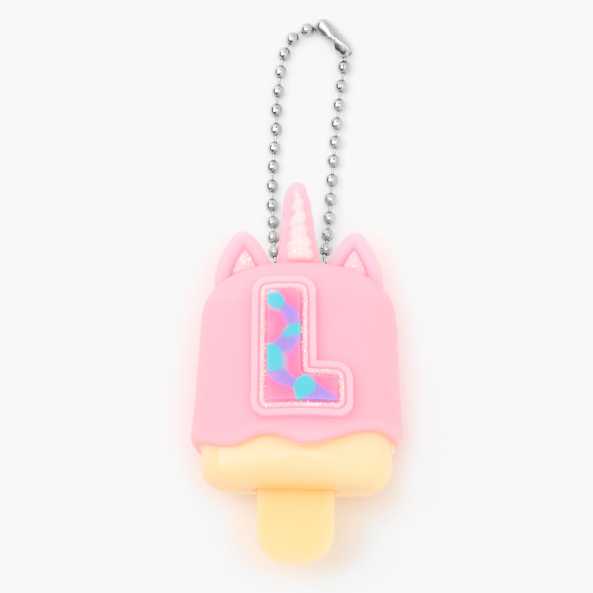 Pucker Pops® Initial Lip Gloss - Pink, L,