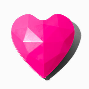 Pink Heart Pop-Up Hair Brush,