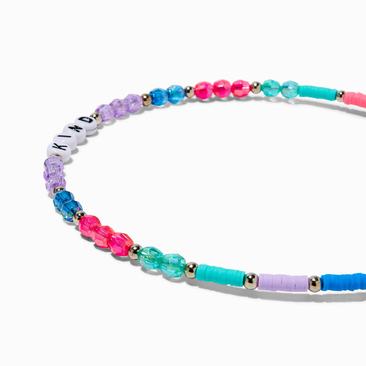 Claire&#39;s Club Jewel Tone &quot;Kind&quot; Beaded Headbands - 3 Pack,