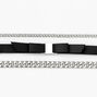 Silver Bow Chain Bracelets - 3 Pack,
