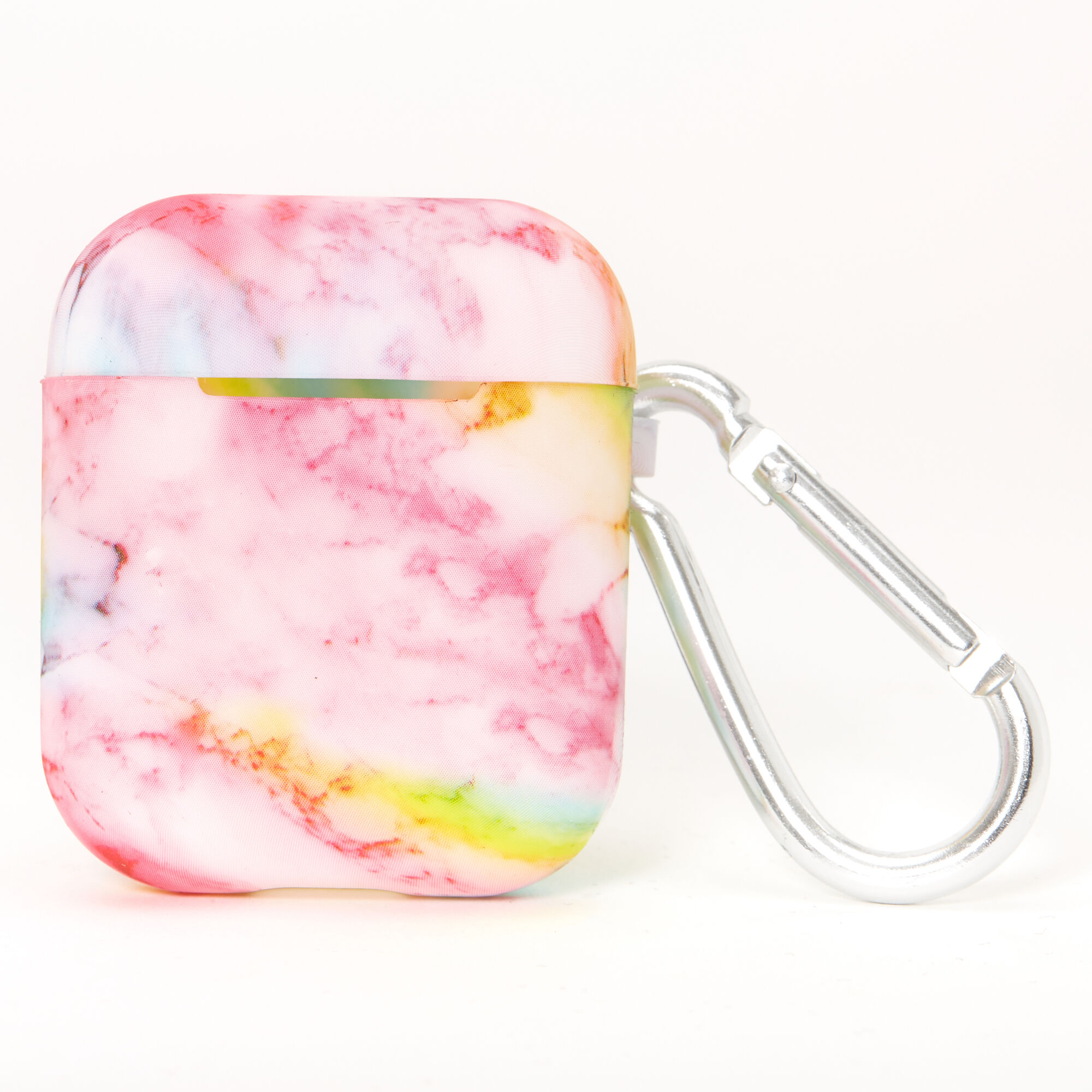 Rainbow Marble Silicone Earbud Case Cover Compatible With Apple AirPods