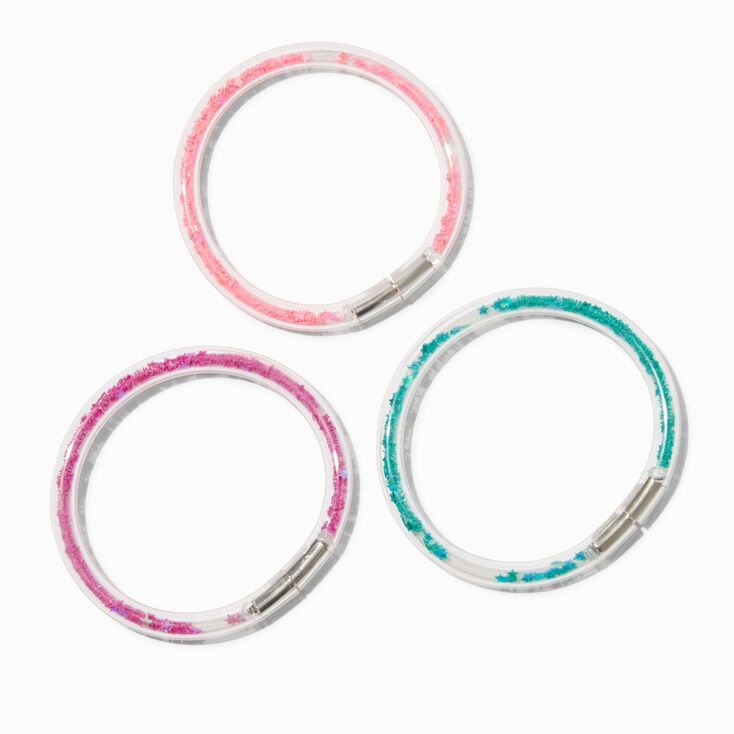 Claire&#39;s Club Jewel Tone Shaker Tube Bracelets - 3 Pack,