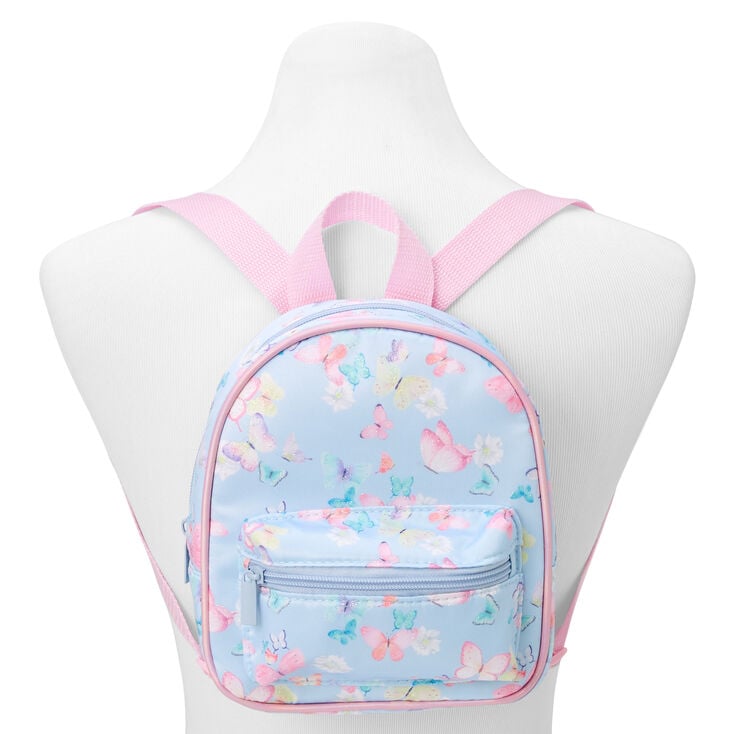 Claire&#39;s Club Blue Butterfly Mini Backpack,
