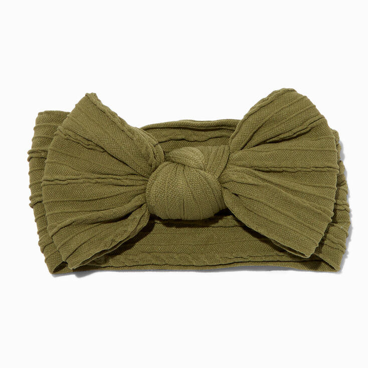 Bandeau &agrave; n&oelig;ud c&ocirc;tel&eacute; en nylon Claire&#39;s&nbsp;Club - Vert olive,