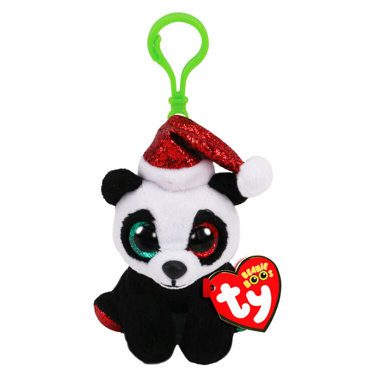 Ty Beanie Boo Pandy Claus the Panda Keyring Clip,