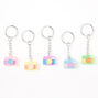 Porte-cl&eacute;s best friends appareil photo arc-en-ciel - Lot de 5,