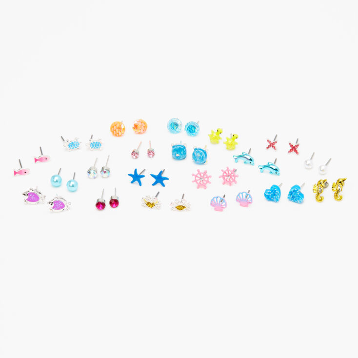 Under The Sea Stud Earrings - 20 Pack,