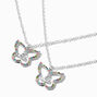 Best Friends Big Sis &amp; Little Sis Butterfly Pendant Necklaces - 2 Pack,