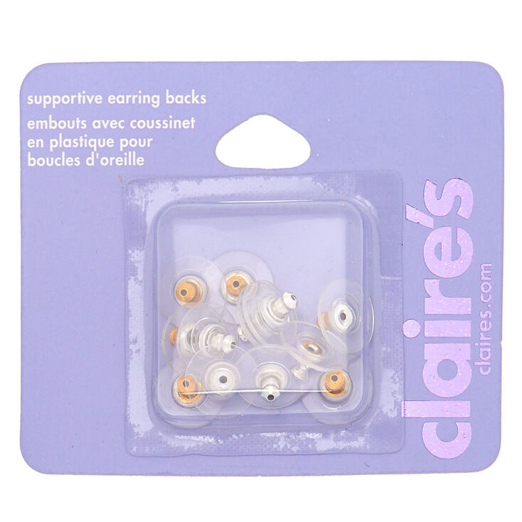 Mixed Metal Supportive Earring Backs - 12 Pack