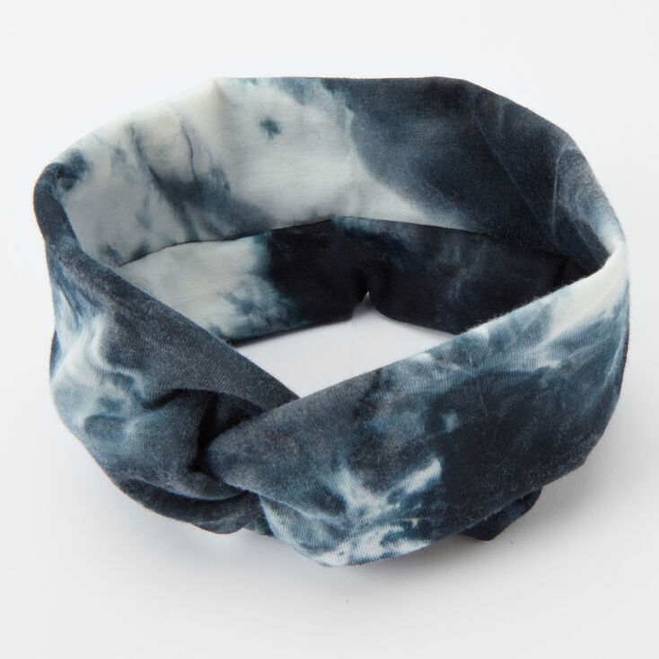 Claire's Bandeau torsadé tie-dye - Noir