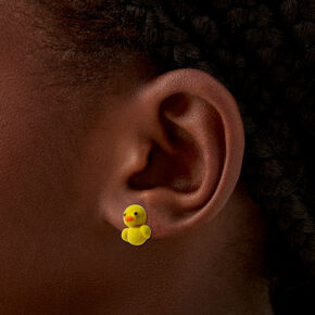 Fuzzy Duck Stud Earrings,