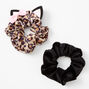 Claire&#39;s Club Small Leopard Ears Hair Scrunchies - 2 Pack,