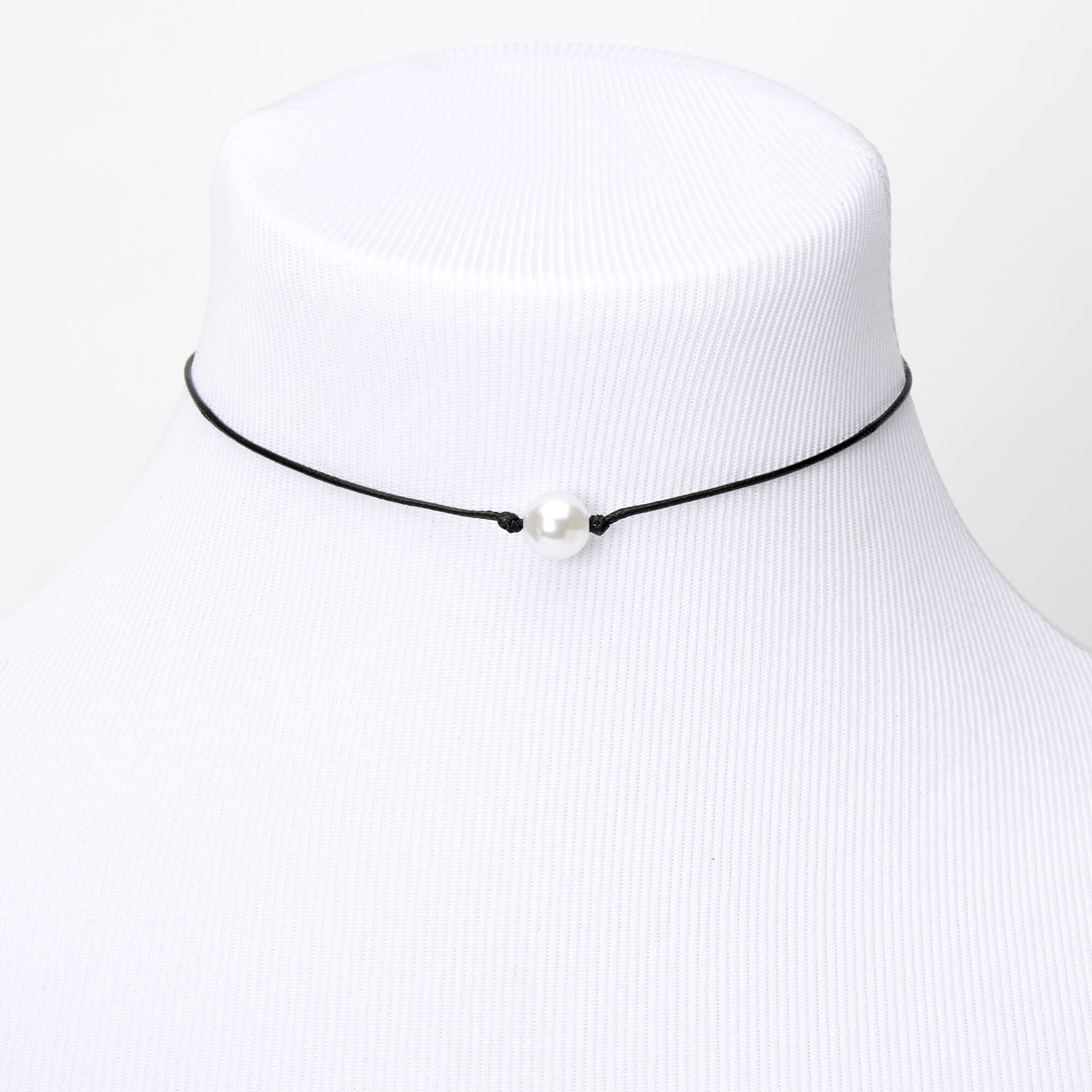 Black cord sales choker necklace