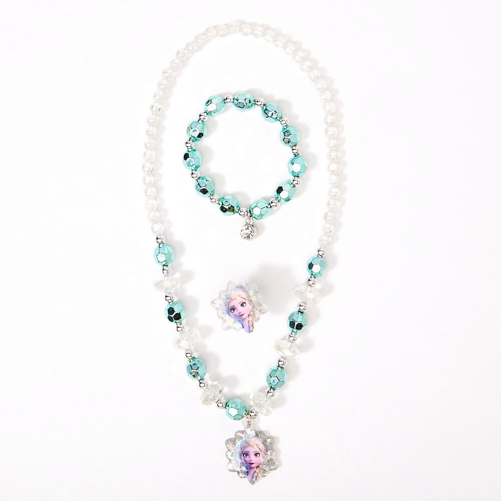 Parure de bijoux et serre-tête La Reine des Neiges 2 de ©Disney, lot de 4 articles,