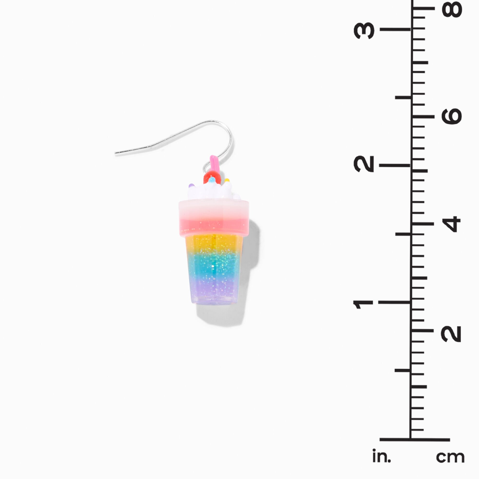 Rainbow Milk 1" Drop Earrings,