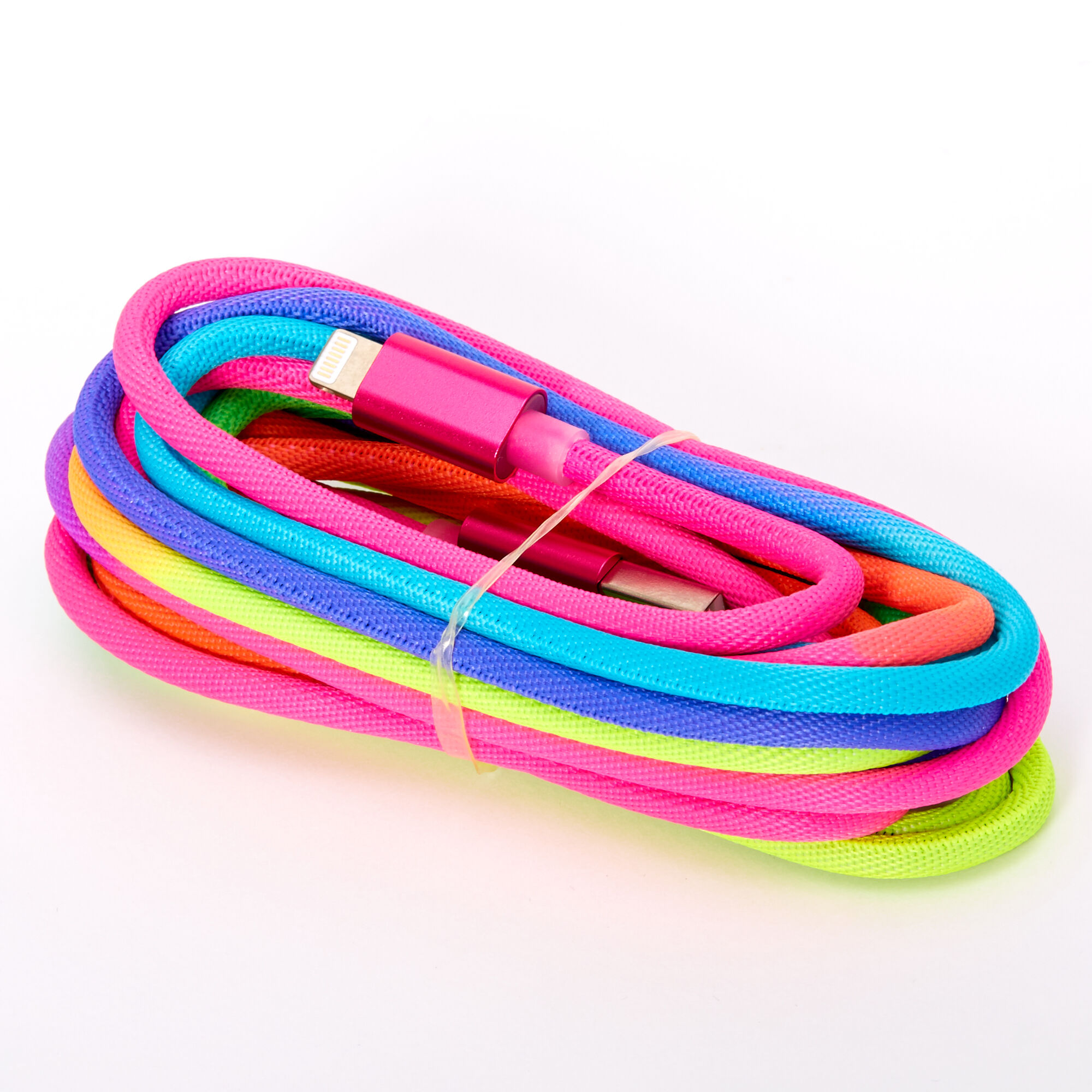 USB 10ft Rainbow Charging Cord,